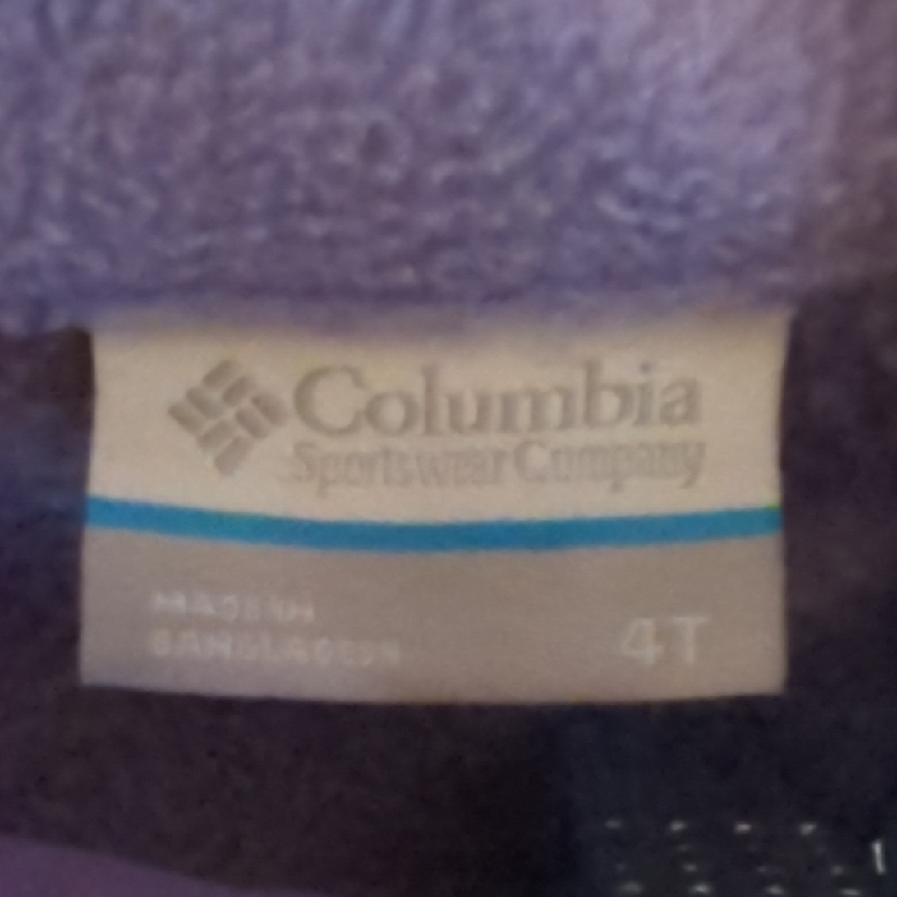 Columbia Two-Tone Lavender & Lilac Fleece Pullover Hoodie - Picture 8 of 8